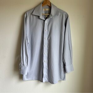 Michael Kors I Large Light Blue Gray Dress Shirt I‎ Button Up, Collar I Size L
